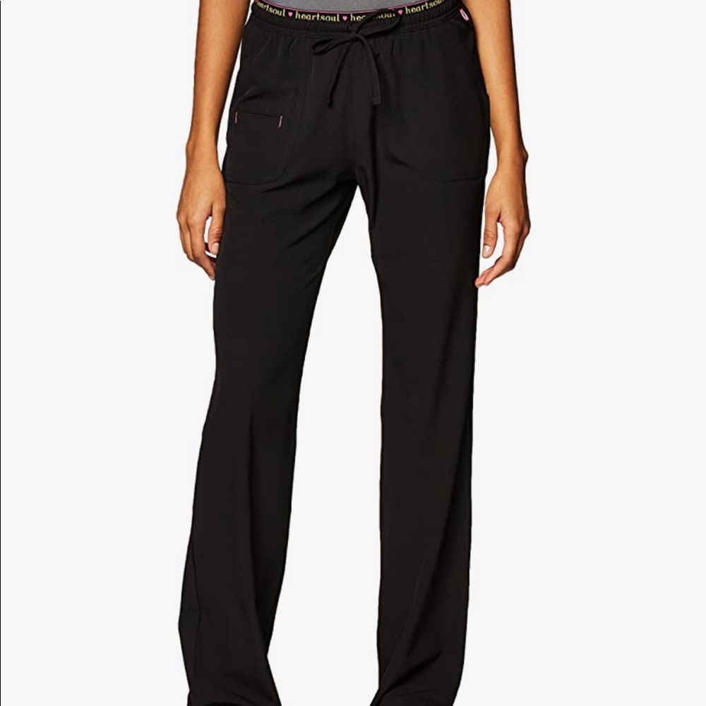 HeartSoul black scrub pants nurse small petite